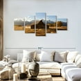 thumbnail image 2 of Elephant Stock Wyoming Moulton Barn Wall Art - Horizontal Multi Panel Canvas - Living Room Wall Decor - Places Multi Panel - Brown And Blue Decor - 68" x 30", 2 of 4