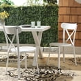 thumbnail image 2 of Safavieh Core Aluminum Outdoor Dining Side Chair - Set of 2, White, 2 of 13