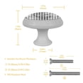 thumbnail image 4 of 4PCS Round Houndstooth Cabinet Fluorescence Knob Glowing in the Dark Furniture Drawer Pulls Handle with Screws, 4 of 5