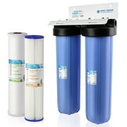 APEC Whole House 2-Stage Water Filtration System High Capacity Sediment and Carbon For Multi-Purpose