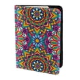 thumbnail image 2 of Rateoe Mandala Pattern Passport Holder Wallet Leather Mulit-purpose Travel Wallet Credit Cards Case ,Passport Cover for Women Men-6.5 in, 2 of 5