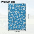 thumbnail image 7 of Yuyamidu Daisy Golf Towel Blue Coral Velvet Towels Quickly Remove Sand Mud Dirt and Sweat Soft Comfortable Fabric Golf Gifts for Women, Golfers, 7 of 7