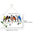 thumbnail image 3 of Window Panel Fowl Shape Hanging Pendant Acrylic Stained Panel Hanging Panel Stained for Home Decoration, 7 fowls, 3 of 8