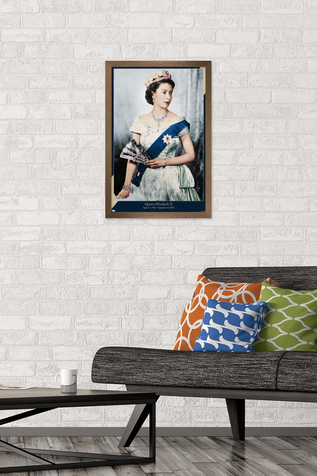 Queen Elizabeth II - Queen Wall Poster, 14.725" x 22.375" Framed