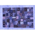 thumbnail image 1 of Ahgly Company Indoor Rectangle Abstract Blue Contemporary Area Rugs, 2' x 3', 1 of 4
