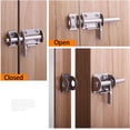 thumbnail image 4 of Mini Sliding Bolt Gate Latch, Heavy Duty Stainless Steel Barrel Bolt (2 Pack) with Padlock Hole, Interior Door Latches (2 Pack), 4 of 5