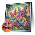 thumbnail image 2 of 5D DIY Taladro Parcial en Forma Especial Mariposa 30x30cm, 2 of 8