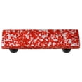 thumbnail image 1 of Hot Knobs HK8050-PB Granit Rouge & Blanc Rectangle Cabinet Verre Pull - Noir Poste, 1 of 1