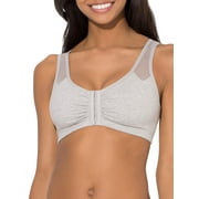 Fruit of the Loom Womens Comfort Front Close Sport Bra with Mesh Straps, Style FT715