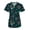 Candy Cane Hearts, variant on Scrubs for Women V-Neck Scrub Top - Christmas Thanksgiving Halloween Holiday Prints