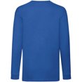 thumbnail image 2 of Fruit Of The Loom- Camiseta de manga larga Valueweight para niños (Azul), 2 of 2