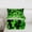 Green White, variant on Castle Fairy Pixelated Blocks Miners Twin Comforter Sets,Futuristic Cubes Bedding Set