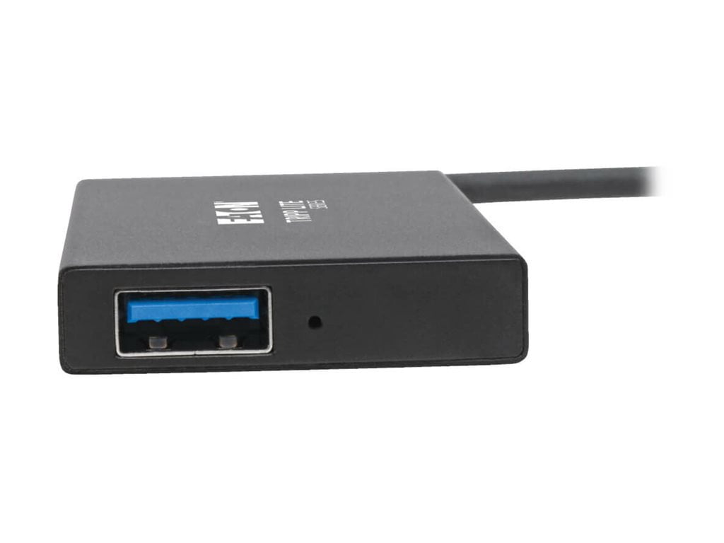 Tripp Lite USB 3.0 SuperSpeed Slim Hub 5Gbps 4 USB-A Ports Portable, Aluminum
