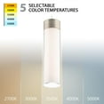 thumbnail image 3 of PD-240212-CS-BN WAC Limited Twist-N-Lite - 13W 1 LED Cylinder Mini Pendant-12 Inch Tall and 5 Inch Wide-Brushed Nickel Finish, 3 of 4