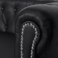 thumbnail image 2 of vidaXL Chesterfield 3-Seater Artificial Leather Black, 2 of 4