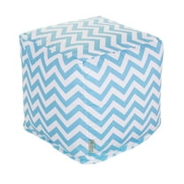 Majestic Home Goods Chevron Indoor Ottoman Pouf Cube