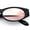 Black - Pink Mirror, variant on Womens Oval Color Mirror Rectangle Retro 90s Thick Temple Sunglasses Black - Orange Mirror