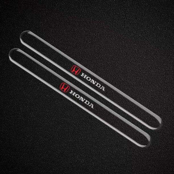 4Pcs moldura Protector de puerta de coche decorativo Auto Guard anticolisión tira de protección espejo retrovisor pegatina Universal esquina parachoques borde recorte estilo antiarañazos Para Toyota H huangjie unisex