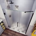 thumbnail image 5 of Aston SDR965F-CH-6038-10 Belmore 59.25 to 60.25 x 72 in. Frameless Hinged Shower Door with Frosted Glass - Chrome, 5 of 7