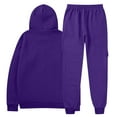 thumbnail image 5 of MLQIDK Men's Workout Gym 2 Piece Set Winter Track Suits Fleece Hoodie and Sweatpants Big and Tall Athletic Sport Tracksuits Jogging Sweat Suits Lounge Outfit Dark Green M, 5 of 5