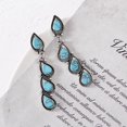 thumbnail image 5 of Pendientes para mujer, regalos para mujer, pendientes de gota de agua de cristal de colores, pendientes colgantes, pendientes para mujer, 5 of 5