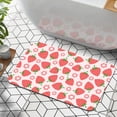thumbnail image 6 of 1pc Strawberry and Flower Bathroom Rug Bathroom Decor and Accessories- Durable,Anti Slip,And Quick Drying,Suitable For Indoor/outdoor Use - Perfect For Bathrooms,Bedrooms,Kitchens, 6 of 9