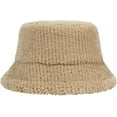 thumbnail image 2 of CoCopeaunts Plain Bucket Hats for Women Lamb Plush Soft Warm Fisherman Hat Winter Solid Color Casual Lady Outdoor Bucket Cap, 2 of 8