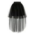 thumbnail image 7 of Sngxgn Women High Elastic Waist Pleated Skirt Mini Swing A-line Skirts(Black,One Size), 7 of 7