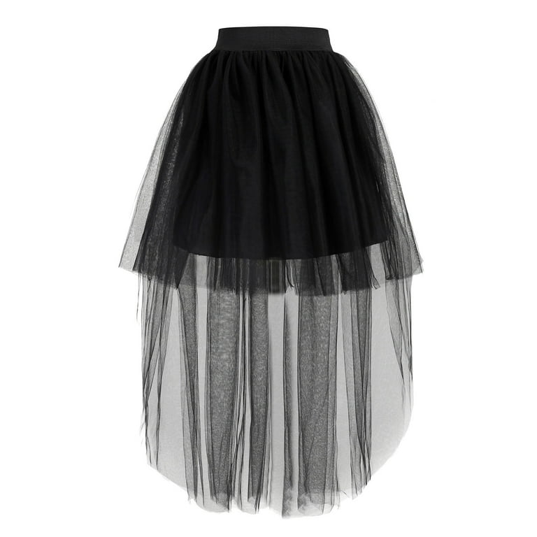 Black puffy skater clearance skirt