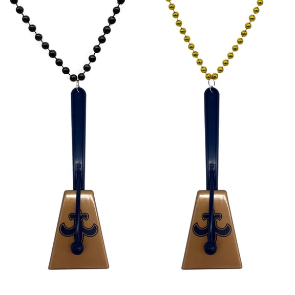 33" 7.5mm Gold Noisemaker Black or Gold Beads (Each)