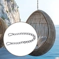 thumbnail image 1 of Cadena resistente con mosquetones de longitud ajustable para silla colgante, cadena gruesa de acero inoxidable para gimnasio interior y exterior. 660 mm, 1 of 8