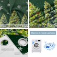 thumbnail image 2 of Fsddascl Christmas Snowflakes Blackout Curtains for Bedroom/Living Room, Thermal Insulated Kitchen Curtains, Xmas Winter Pine Trees Green Grommet Darkening Window Treatment Drapes 52"x63"x2, 2 of 6