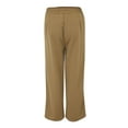thumbnail image 6 of Endives Women's Casual Pants Full Length Loose Pants High Elastic Waist Wide Leg Dress Pants With Pockets, 6 of 8