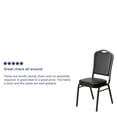 thumbnail image 3 of Bowery Hill Chaise Empilable de Banquet Noire, 3 of 8
