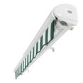 thumbnail image 6 of Awntech 20 Ft Key West Left Motorized Heavy Duty Patio Retractable Awning with Cassette (240in x 9.38in x 120in), Forest/White Stripe, 6 of 8