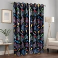 thumbnail image 2 of Wesan Gamer Gamepad Blackout Grommet Curtains, 104" x 84", 2 Panels, 2 of 7