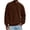 Red, variant on Men's Relaxed Fit Suede Round Neck Sweatshirt Casual Loose Top Comfy Warm Pullover