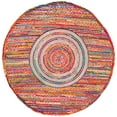 thumbnail image 2 of SAFAVIEH Braided Montana Geometric Reversible Area Rug, Pink/Red, 6' x 6' Round, 2 of 7