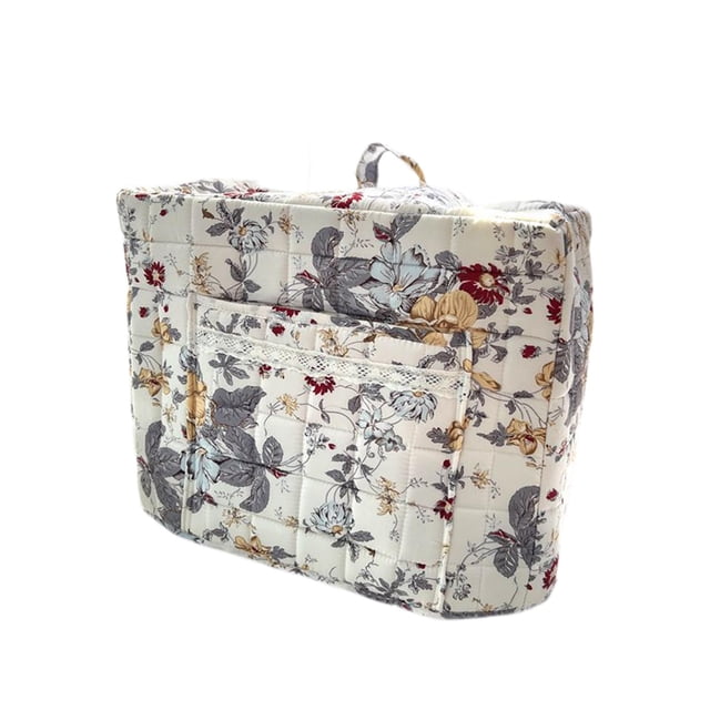 Funda para máquina de coser con bolsillo, asa portátil, estilo bohemio, práctica funda decorativa antipolvo, organizador de suministros de costura Estilo F
