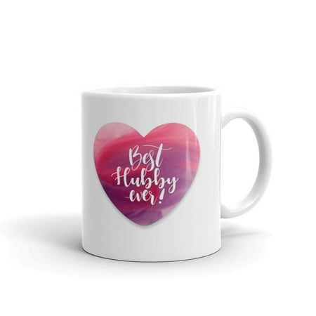 Best Hubby Ever Drink Coffee Tea Ceramic Mug Office Work Cup Gift