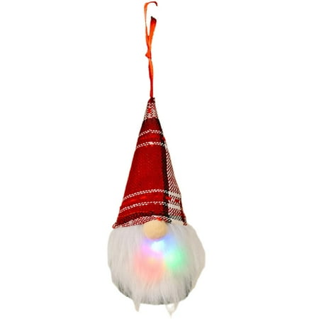 

Christmas Gnome Decorations with LED Light Christmas Santa Elf Plush Table Ornaments Hanging Pendants Nordic Xmas Decoration