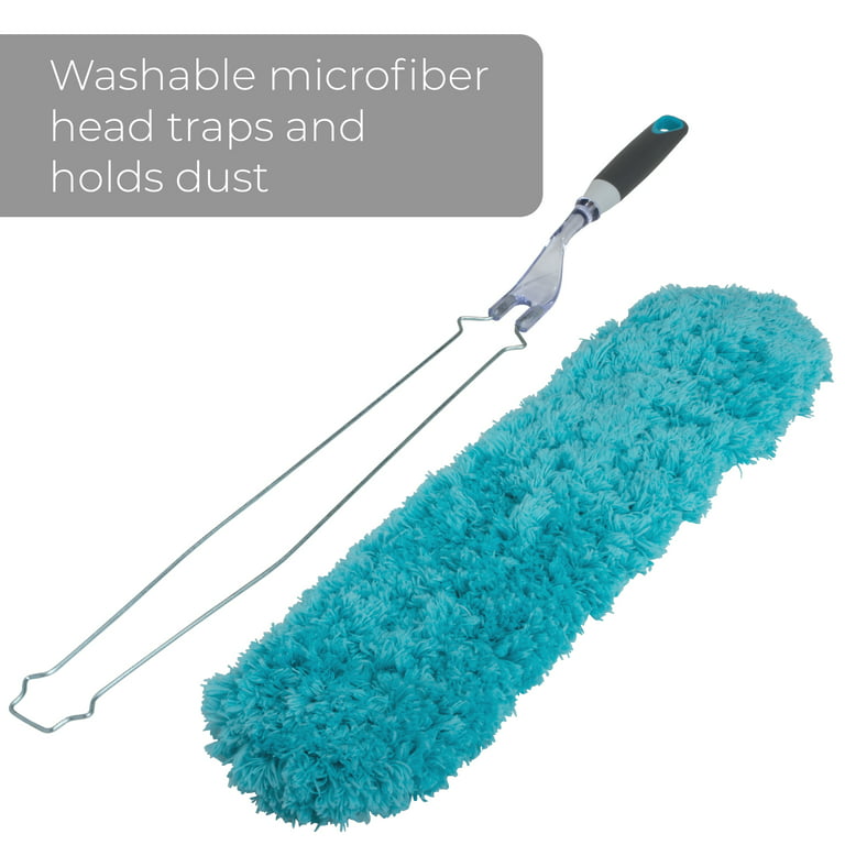 Microfibrr Under Appliance Duster, Prevent dust from building up in those  hard-to-reach spots. Our slim Duster features a long, flat profile to go  where other dusters don't: around and