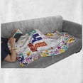 thumbnail image 6 of Thank You Soft Flannel Fleece Throw Blanket, Words Surrounded with Flowers Blossoms and Leaves Like Springtime Art, Cozy Plush for Indoor and Outdoor Use, 50" x 60", Multicolor, by Ambesonne, 6 of 6
