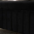thumbnail image 7 of Velvet Storage Bench for Bedroom, Modern Tufted End of Bed Bench for King Size Bed, Upholstered Long Bench with Gold Legs for Living Room/Entryway, 7 of 7