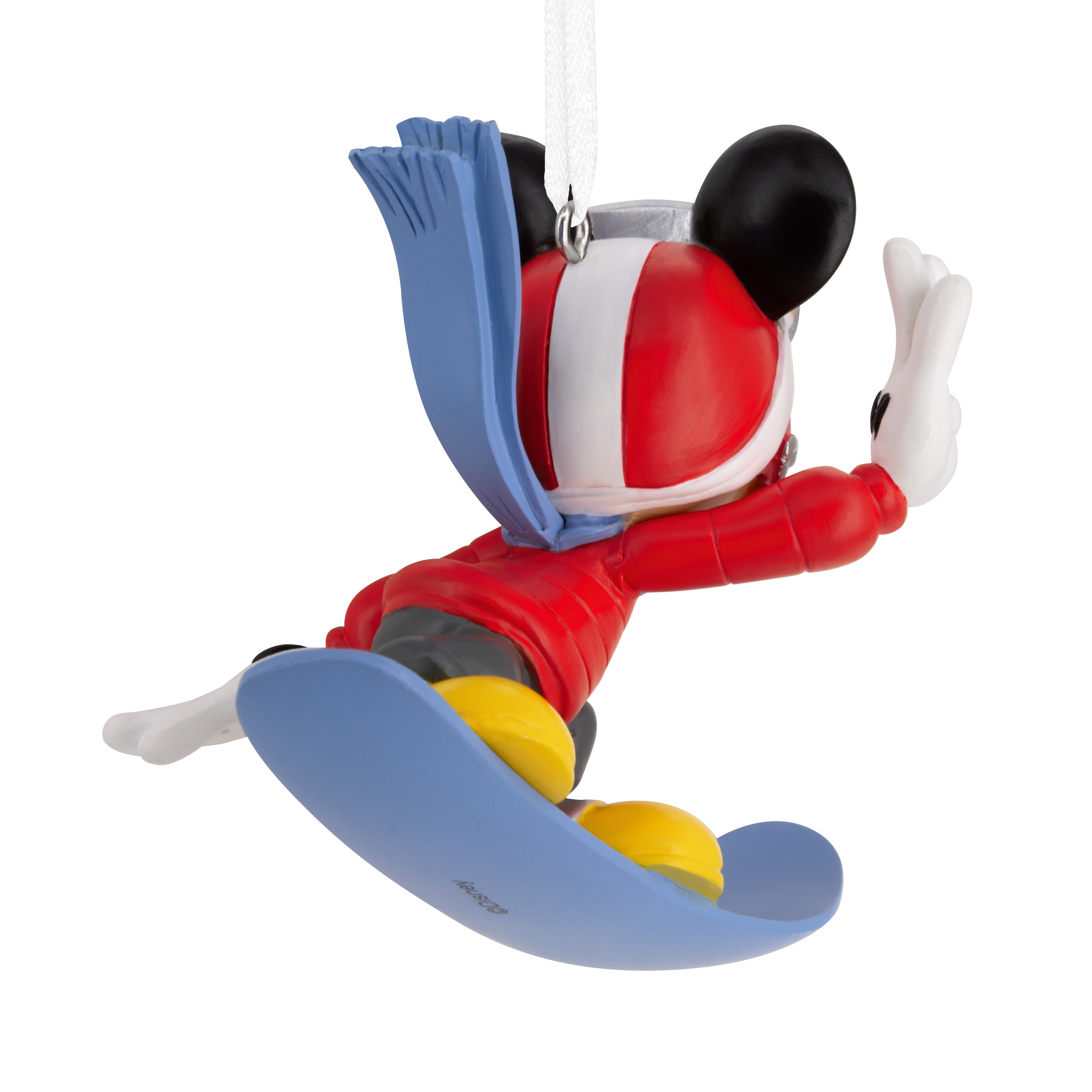 Hallmark Disney Mickey Mouse Snowboarding Christmas Ornament