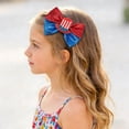 thumbnail image 2 of Zanarzt Toddler Hair Clips Childrens Independence Day Bow Hair Girls USA 250th Anniversary Hair Bow Clips Red,3-12 Years, 2 of 6