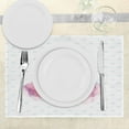 thumbnail image 3 of Ambesonne Funny Place Mats Set of 4, Retro Hipster Raccoon, Standard Size, Pink Blue, 3 of 6