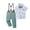 Green 2, variant on Toddler Boy Clothes Suit 1-6T Boys Formal Dress Shirt   Bowtie  Vest  Boutonniere  Suspender Pants Boys Gentleman Outfits Set