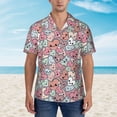 thumbnail image 5 of Picia Cartoon Hearts Gentle Cotton Regular Fit Short Sleeve Casual Hawaiian Shirt for Men-X-Large, 5 of 8