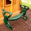 Eastern Jungle Gym Horse Glider Swing – 2-Person Plastic Swing with Plastisol-Coated Chains – Back-to-Back Glider for Kids – Compatible with Most Outdoor Swing Sets and Playsets